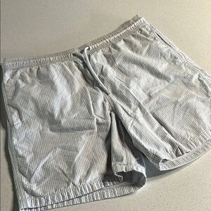 Brooks Brothers White Stripe Vintage Swim Trunks Tagged M